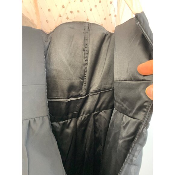 City Chic 14W Maxi Black Illusion Neck Bead Giuliana Dress New Wedding 6904 - Picture 9 of 16